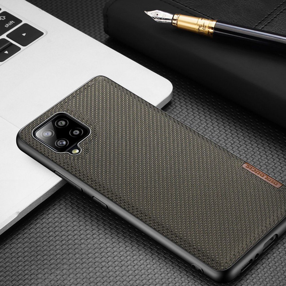 Tagakaaned Dux Ducis Dux Ducis Fino case covered with nylon material for Samsung Galaxy A42 5G gray