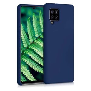 Nugarėlės dėklai Hurtel  Silicone Case Soft Flexible Rubber Cover for Samsung Galaxy A42 5G blue 