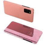 Nugarėlės dėklai Hurtel  Clear View Case cover for Samsung Galaxy A72 4G pink 