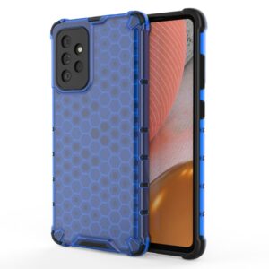 Aizmugurējais vāciņš Hurtel  Honeycomb Case armor cover with TPU Bumper for Samsung Galaxy A72 4G blue 