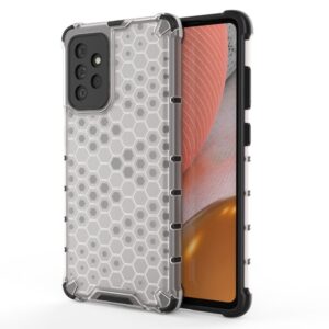Aizmugurējais vāciņš Hurtel  Honeycomb Case armor cover with TPU Bumper for Samsung Galaxy A72 4G transparent 