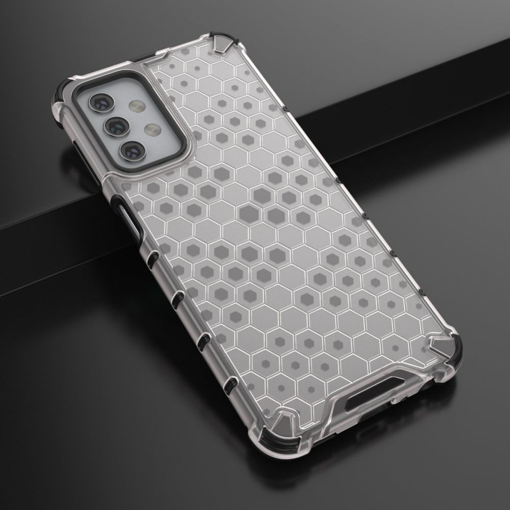 Aizmugurējais vāciņš Hurtel Honeycomb Case armor cover with TPU Bumper for Samsung Galaxy A32 5G transparent