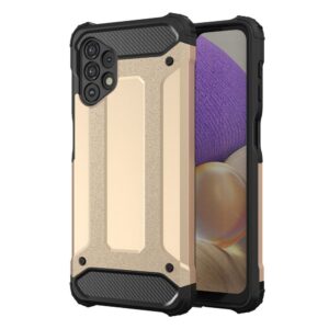 Aizmugurējais vāciņš Hurtel  Hybrid Armor Case Tough Rugged Cover for Samsung Galaxy A32 5G golden 