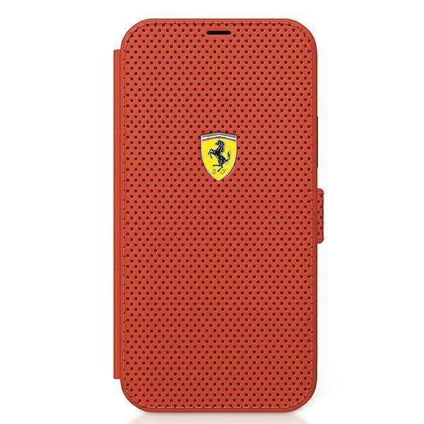 Tagakaaned Ferrari Ferrari FESPEFLBKP12SRE iPhone 12 mini 5.4" red/red book On Track Perforated