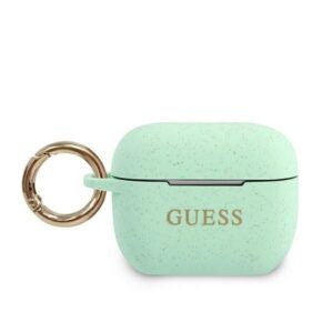 Aizmugurējais vāciņš Guess  Guess GUACAPSILGLGN AirPods Pro cover green/green Silicone Glitter 