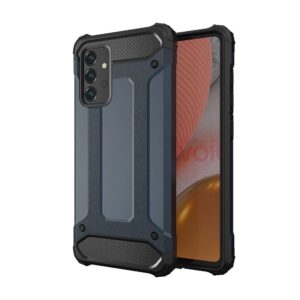 Aizmugurējais vāciņš Hurtel  Hybrid Armor Case Tough Rugged Cover for Samsung Galaxy A72 4G blue 
