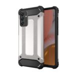 Aizmugurējais vāciņš Hurtel  Hybrid Armor Case Tough Rugged Cover for Samsung Galaxy A72 4G silver 