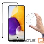 Protective glass Wozinsky  Wozinsky Full Cover Flexi Nano Glass Hybrid Screen Protector with frame for Samsung Galaxy A72 4G black 