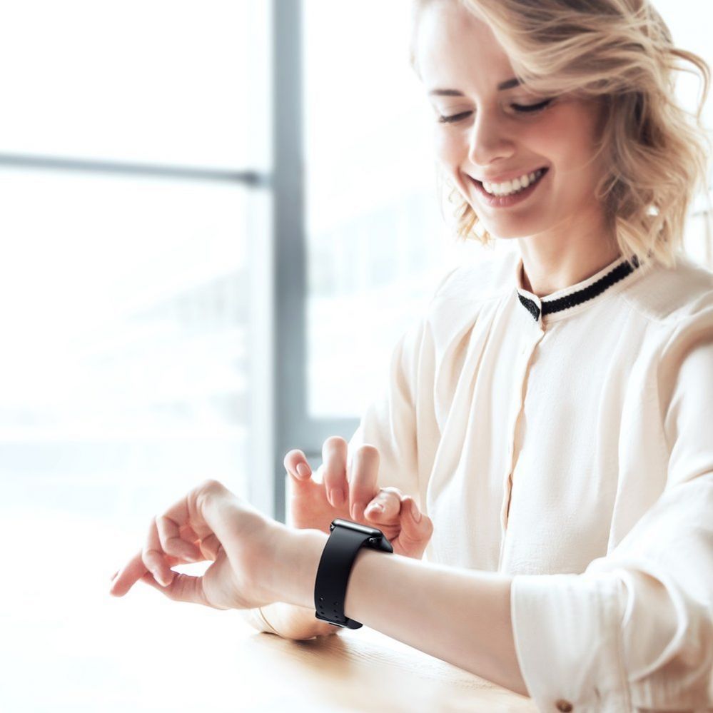 Tagakaaned Baseus Baseus Slip-Thru strap band bracelet for Apple Watch 3/4/5/6/SE 38mm/40mm black (LBWSE-01)