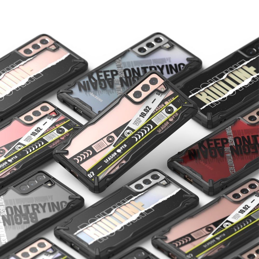 Aizmugurējais vāciņš Ringke Black || Pink