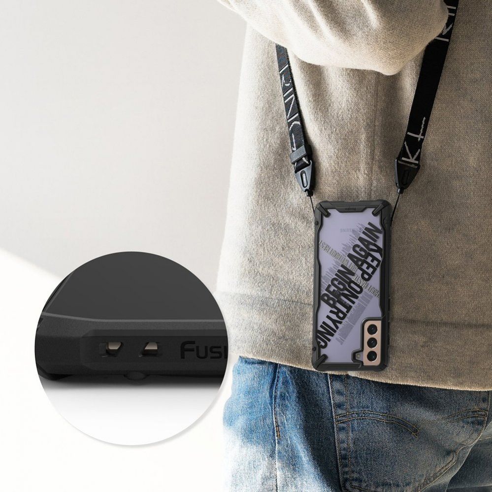 Aizmugurējais vāciņš Ringke Black || Pink