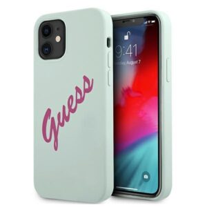 Aizmugurējais vāciņš Guess  Guess GUHCP12SLSVSBF iPhone 12 mini 5.4" blue fuchsia/blue fuschia hardcase Silicone Vintage