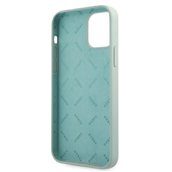 Back panel cover Guess Guess GUHCP12SLSVSBF iPhone 12 mini 5.4" blue fuchsia/blue fuschia hardcase Silicone Vintage