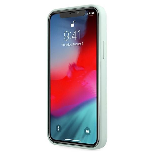 Back panel cover Guess Guess GUHCP12SLSVSBF iPhone 12 mini 5.4" blue fuchsia/blue fuschia hardcase Silicone Vintage