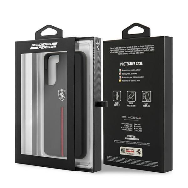 Tagakaaned Ferrari Ferrari FEOSIHCS21SBK S21 G991 black/black hardcase Off Track Leather Nylon Stripe