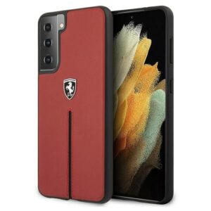 Aizmugurējais vāciņš Ferrari  Ferrari FEOSIHCS21SRE S21 G991 red/red hardcase Off Track Leather Nylon Stripe