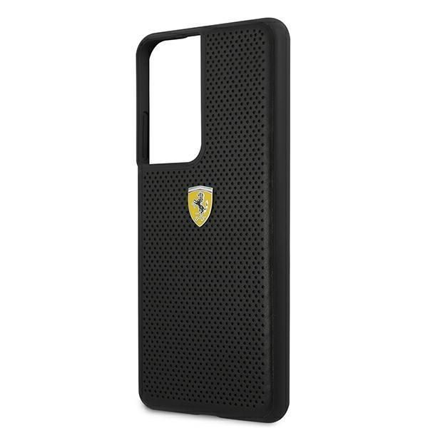 Tagakaaned Ferrari Ferrari FESPEHCS21LBK S21 Ultra G996 black/black hardcase On Track Perforated