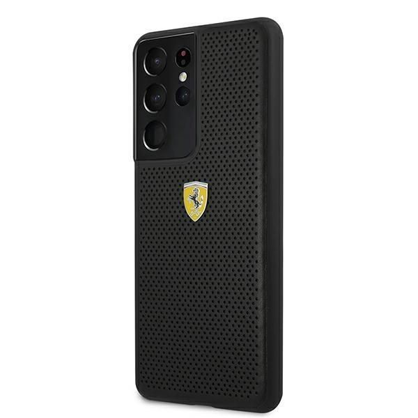 Tagakaaned Ferrari Ferrari FESPEHCS21LBK S21 Ultra G996 black/black hardcase On Track Perforated