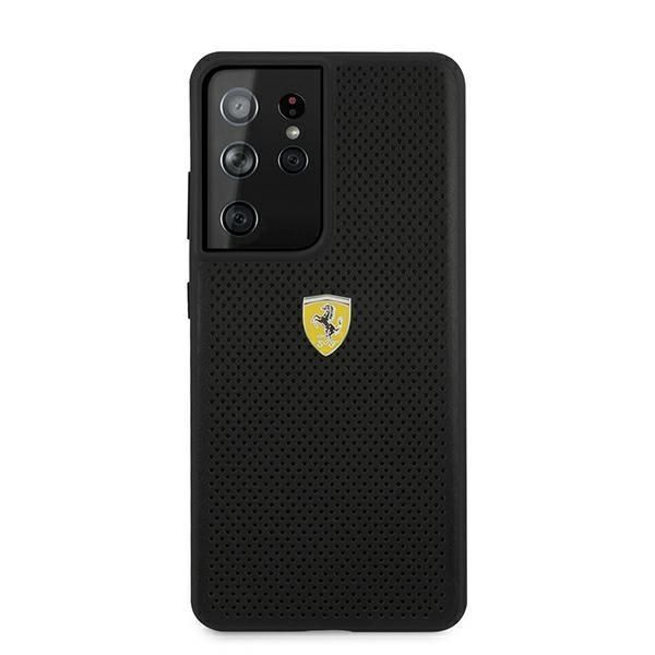 Tagakaaned Ferrari Ferrari FESPEHCS21LBK S21 Ultra G996 black/black hardcase On Track Perforated