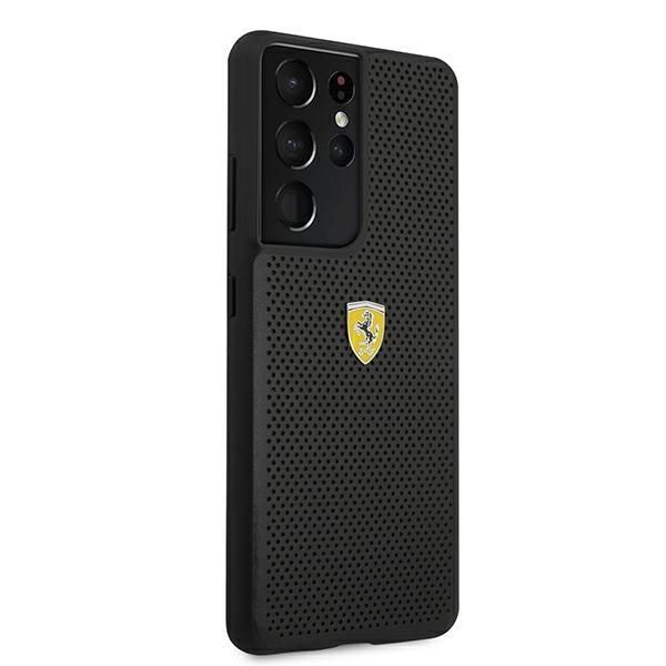 Tagakaaned Ferrari Ferrari FESPEHCS21LBK S21 Ultra G996 black/black hardcase On Track Perforated