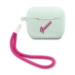 Back panel cover Guess  Guess GUACAPLSVSBF AirPods Pro cover blue fuchsia/blue fuschia Silicone Vintage