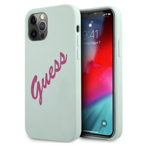 Aizmugurējais vāciņš Guess  Guess GUHCP12LLSVSBF iPhone 12 Pro Max 6.7" blue fuchsia/blue fuschia hardcase Silicone Vintage 