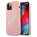 Aizmugurējais vāciņš Guess  Guess GUHCP12LLSVSPG iPhone 12 Pro Max 6.7" rose green/green pink hardcase Silicone Vintage 