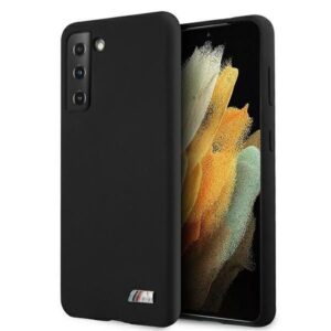Tagakaaned BMW  Etui BMW BMHCS21MMSILBK S21+ G996 czarny/black Silicone M Collection 