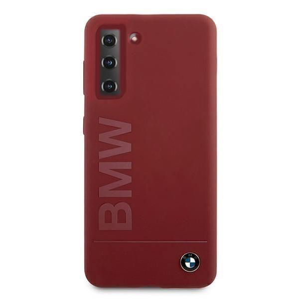Tagakaaned BMW Etui BMW BMHCS21MSLBLRE S21+ G996 czerwony/red hardcase Silicone Signature Logo