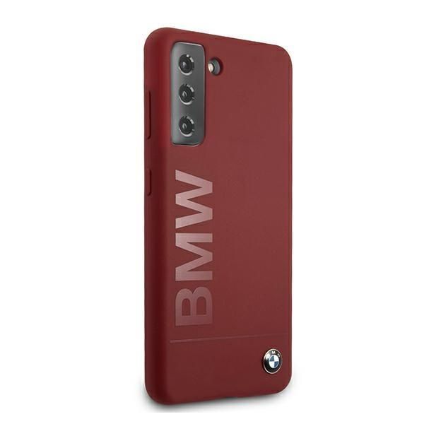 Tagakaaned BMW Etui BMW BMHCS21MSLBLRE S21+ G996 czerwony/red hardcase Silicone Signature Logo