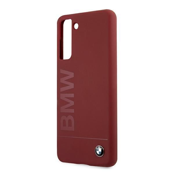 Tagakaaned BMW Etui BMW BMHCS21MSLBLRE S21+ G996 czerwony/red hardcase Silicone Signature Logo