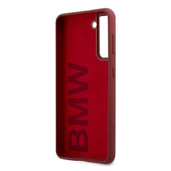 Tagakaaned BMW Etui BMW BMHCS21MSLBLRE S21+ G996 czerwony/red hardcase Silicone Signature Logo