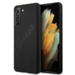 Back panel cover Guess  Guess GUHCS21MLSVSBK S21+ G996 black/black hardcase Script Vintage 