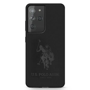 Aizmugurējais vāciņš U.S. Polo PU  US Polo USHCS21LSLHRTBK S21 Ultra G998 czarny/black Silicone On Tone 