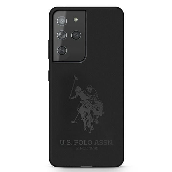 Nugarėlės dėklai U.S. Polo PU US Polo USHCS21LSLHRTBK S21 Ultra G998 czarny/black Silicone On Tone