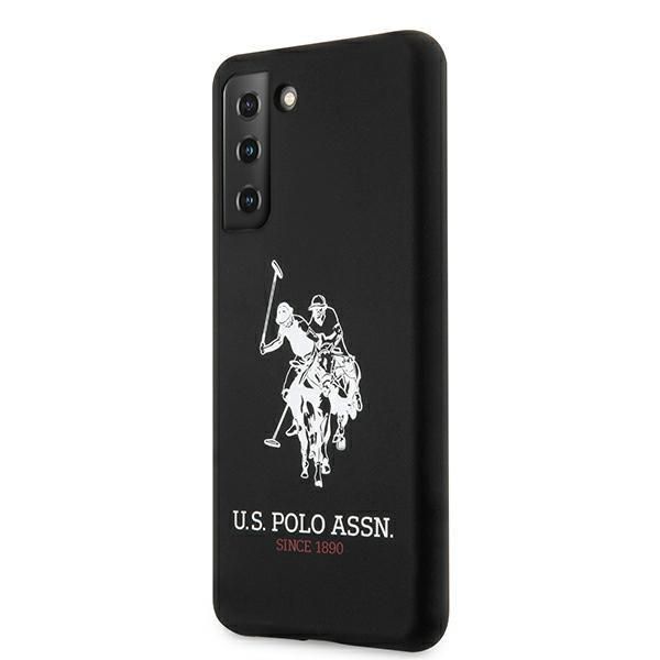 Back panel cover U.S. Polo PU US Polo USHCS21MSLHRBK S21+ G996 czarny/black Silicone Logo