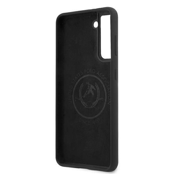 Back panel cover U.S. Polo PU US Polo USHCS21MSLHRBK S21+ G996 czarny/black Silicone Logo