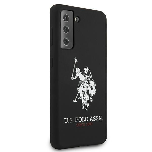 Back panel cover U.S. Polo PU US Polo USHCS21MSLHRBK S21+ G996 czarny/black Silicone Logo