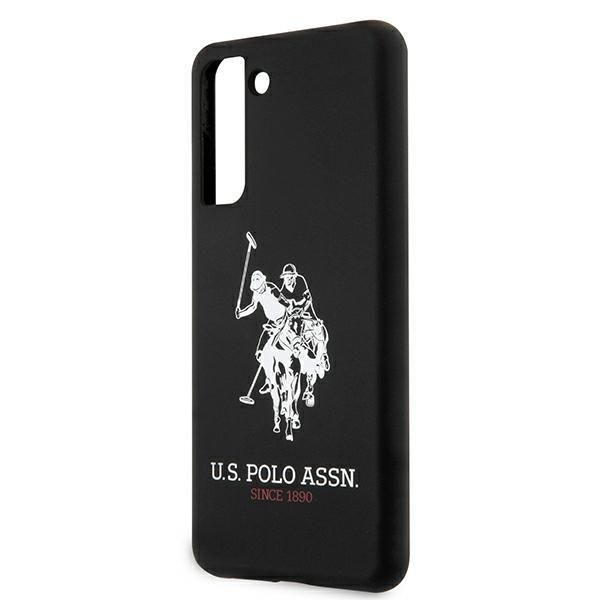 Back panel cover U.S. Polo PU US Polo USHCS21MSLHRBK S21+ G996 czarny/black Silicone Logo