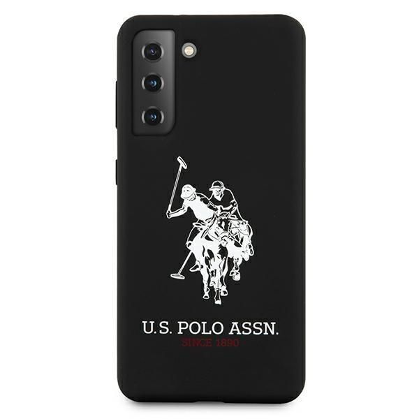 Back panel cover U.S. Polo PU US Polo USHCS21MSLHRBK S21+ G996 czarny/black Silicone Logo