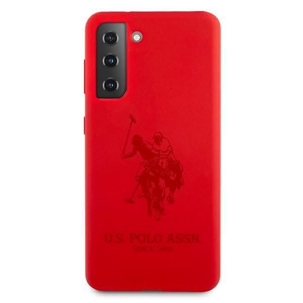 Back panel cover U.S. Polo PU US Polo USHCS21MSLHRTRE S21+ G996 czerwony/red Silicone On Tone
