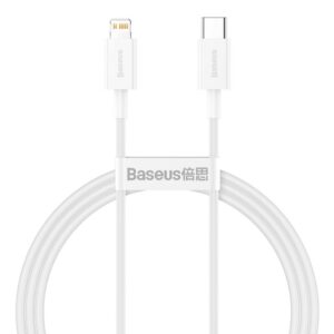 Kabelis Baseus  Baseus Superior Series USB-C / Lightning PD 20W 1 m cable - white