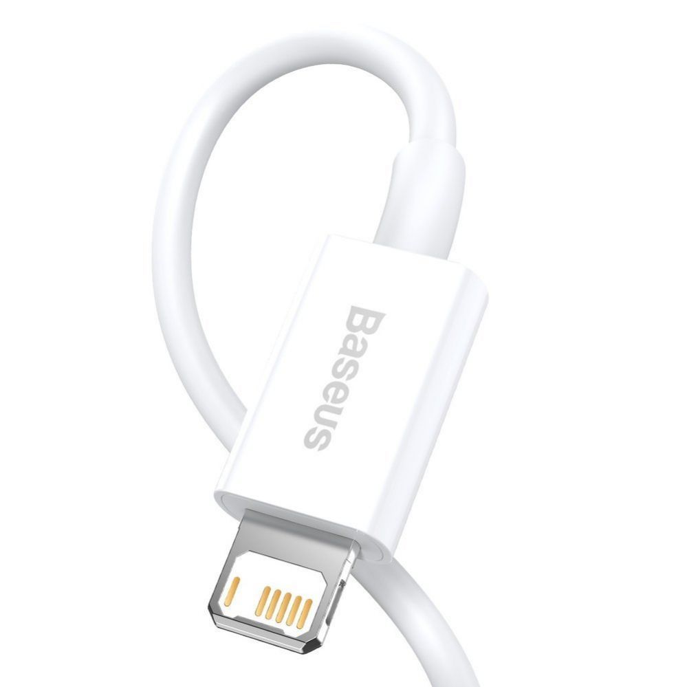 Kabelis Baseus Baseus Superior USB - Lightning cable 2.4A 1.5 m White (CALYS-B02) White