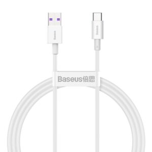 Kabelis Baseus  Baseus Superior USB Cable - USB Type C 66 W 6A 1 m White (CATYS-02)