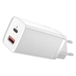 Adaptrid Baseus  Baseus GaN2 Lite fast charger 65W USB / USB Type C Quick Charge 3.0 Power Delivery (gallium nitride) white (CCGAN2L-B02) 