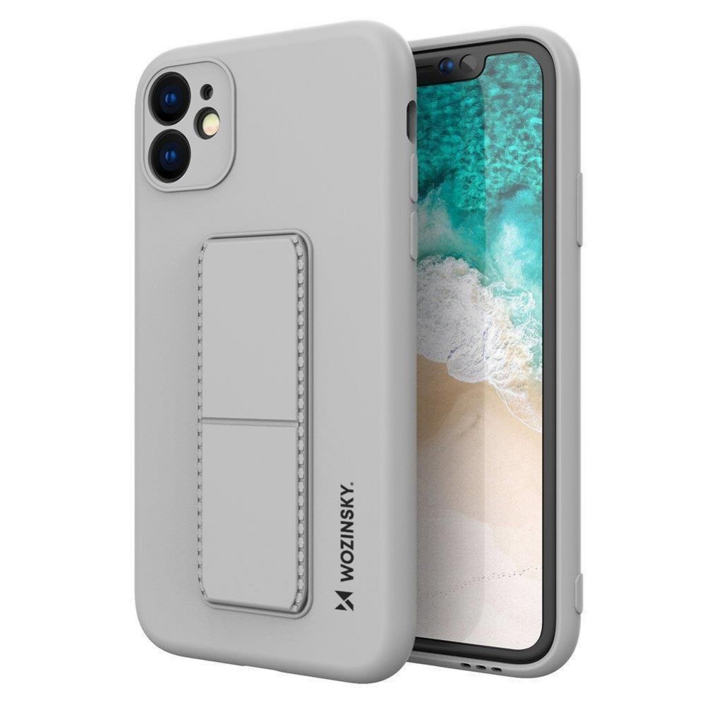 Aizmugurējais vāciņš Wozinsky Wozinsky Kickstand Case silicone case for iPhone 12 Pro gray