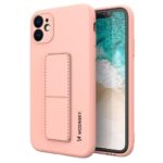 Tagakaaned Wozinsky  Wozinsky Kickstand Case iPhone 12 Pro pink silicone case with stand 