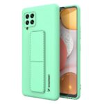 Чехол на заднюю панель Wozinsky  Wozinsky Kickstand Case Silicone Stand Cover for Samsung Galaxy A42 5G Mint 