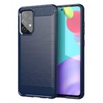 Aizmugurējais vāciņš Hurtel  Carbon Case Flexible Cover TPU Case for Samsung Galaxy A72 4G blue 
