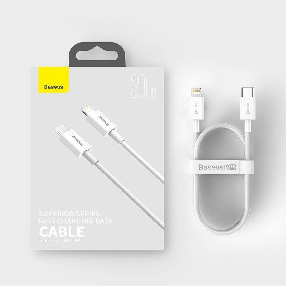 Kabelis Baseus Baseus Superior Series USB-C / Lightning PD 20W 1 m cable - black